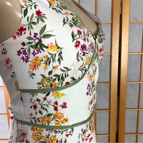 Madison Leigh Romantic Flower Print Sun Dress Sz 6 - Picture 5 of 13